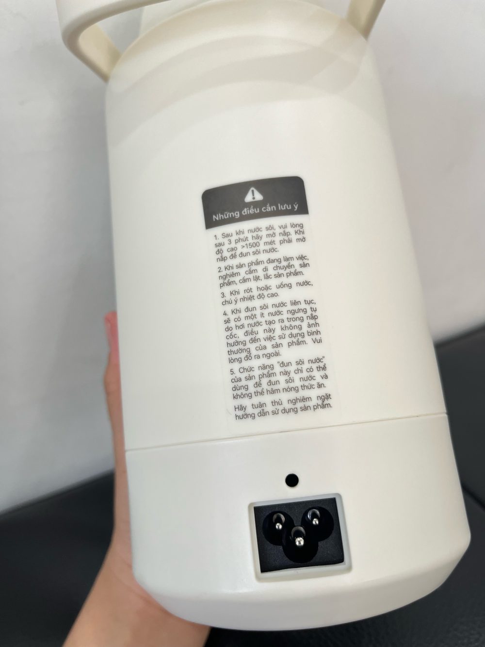Bình đun nước Moaz BéBé màu trắng ( no box) - Ảnh 3