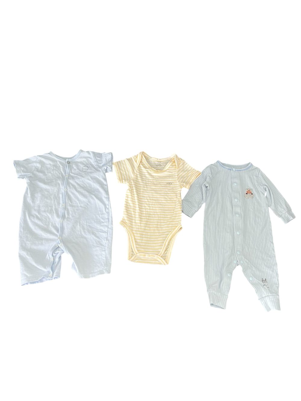 Set 2 bộ bodysuit mix brand nous, little love tặng kèm bodysuit màu xanh Changg - Ảnh 1