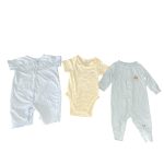 Set 2 bộ bodysuit mix brand nous, little love tặng kèm bodysuit màu xanh Changg