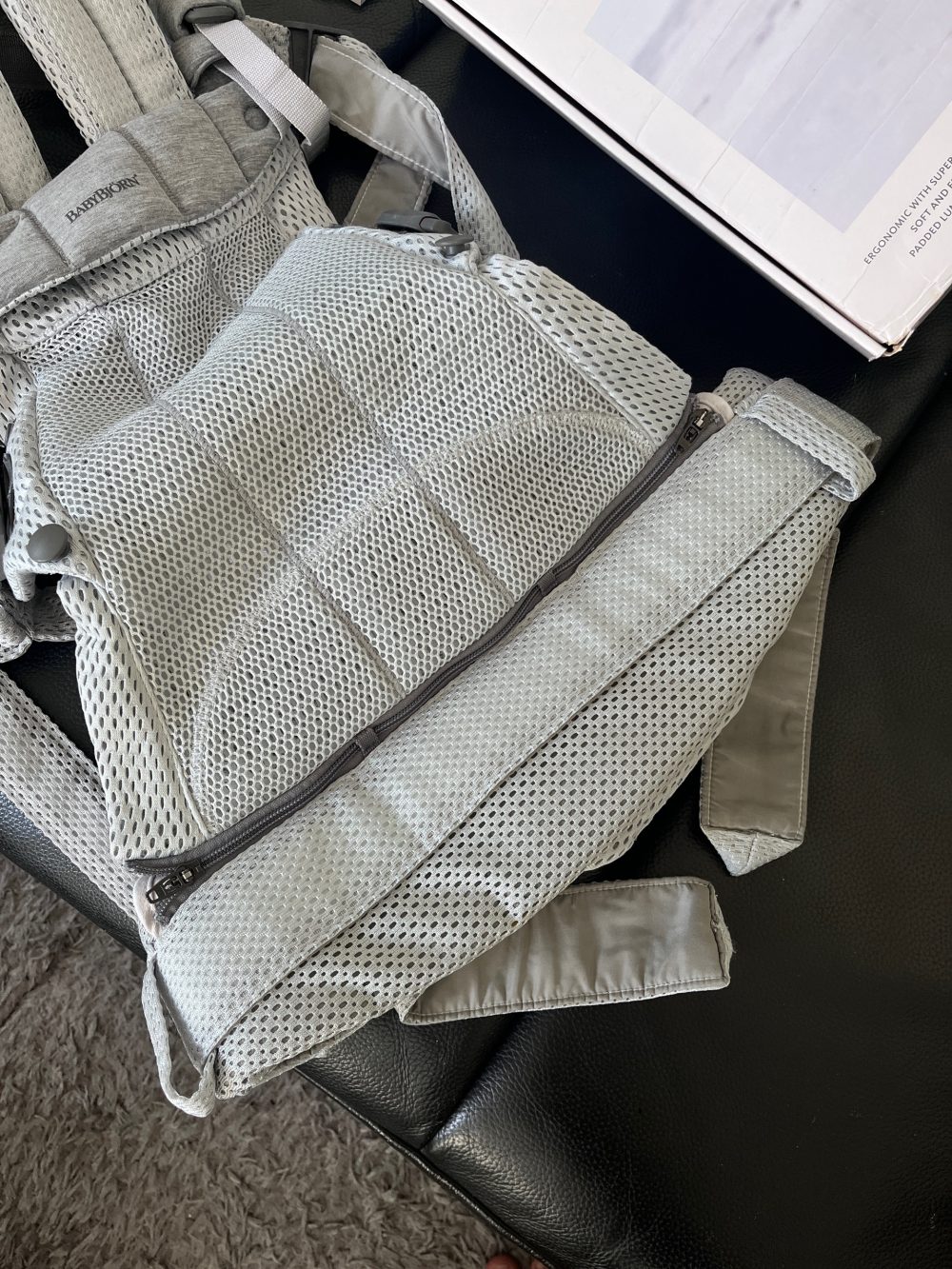 Địu Trẻ Em Baby Bjorn Harmony màu Sliver (0→3 tuổi, tối đa 15kg) còn box - Ảnh 10
