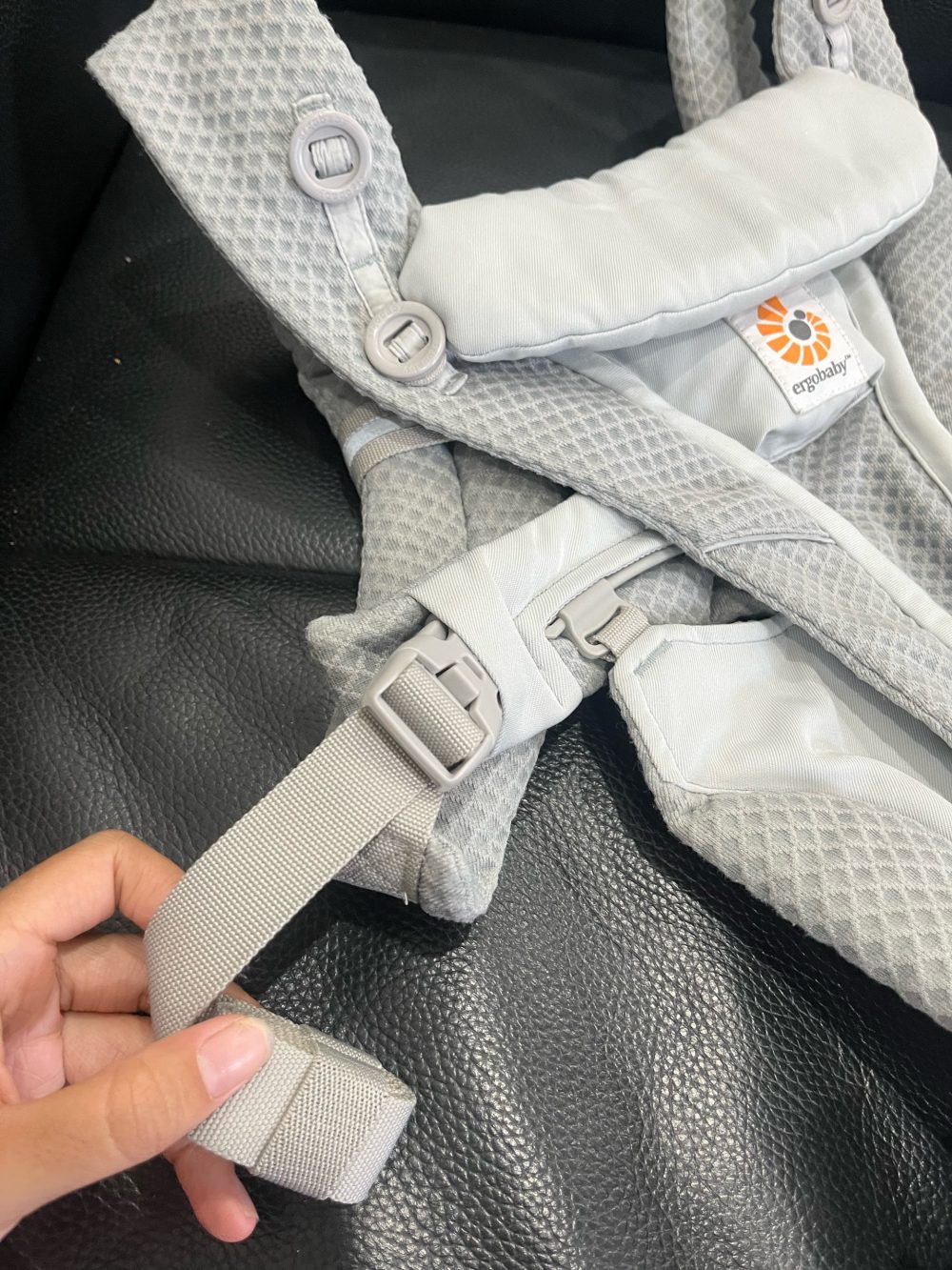Địu Ergobaby Omni Breeze, Pearl Grey (size: Om ~3.2kg→20kg, no box) - Ảnh 8