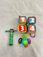 Set 3 món đồ chơi hình khối khám phá bằng vải và đồ chơi gặm nướu hình chú rùa infantino, kính vạn hoa lắp lánh moulin roty - Ảnh 15