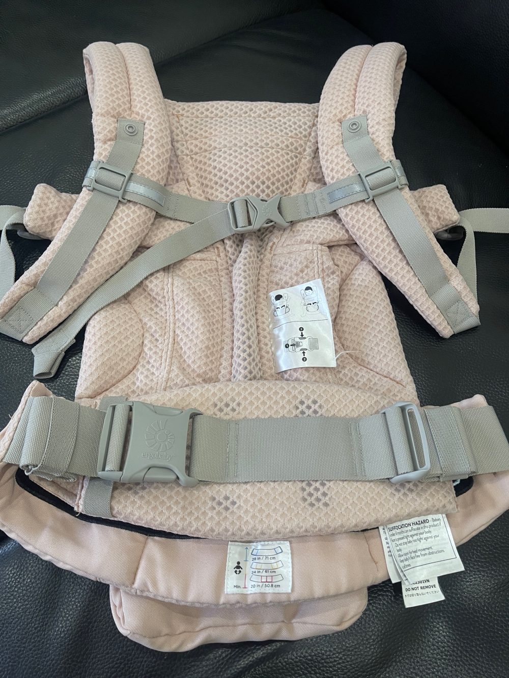 Địu Ergobaby Omni Breeze màu hồng (0->48m, tối đa 20kg, no box) - Ảnh 19