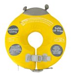 Phao bơi đeo cổ cho trẻ sơ sinh Mambobaby hoạ tiết bọ vàng (size: L 0-> 12m, vòng cổ 28cm, 11kg)