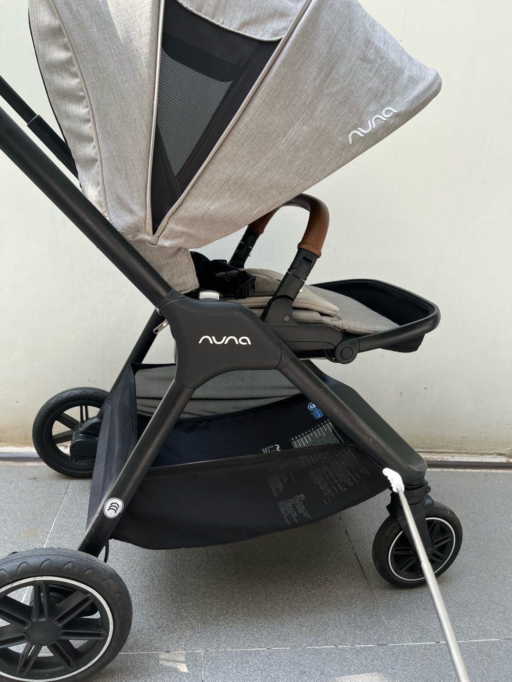 Bộ xe đẩy Nuna Triv Next màu hazelwood ( Size: 0m->4m, tối đa 22kg6)và Nôi Nuna Pipa Next màu carviar kèm Adapter - Ảnh 7