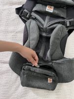 Địu Ergobaby Omni 360 Cool air mesh màu xám (0→4y, tối đa 20kg) tặng kèm yếm địu Mumuv - Ảnh 12