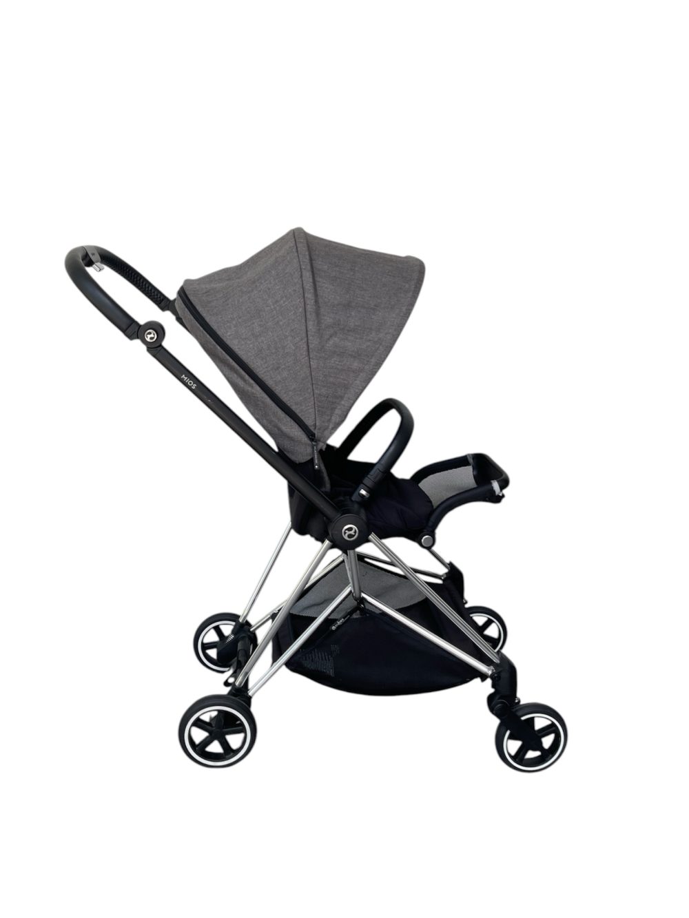 ca5376861c5c44ff8cecb631191d76a9 Xe đẩy Cybex Mios 1 xám khung bạc (0->4y, tối đa 22kg) - Ảnh 1