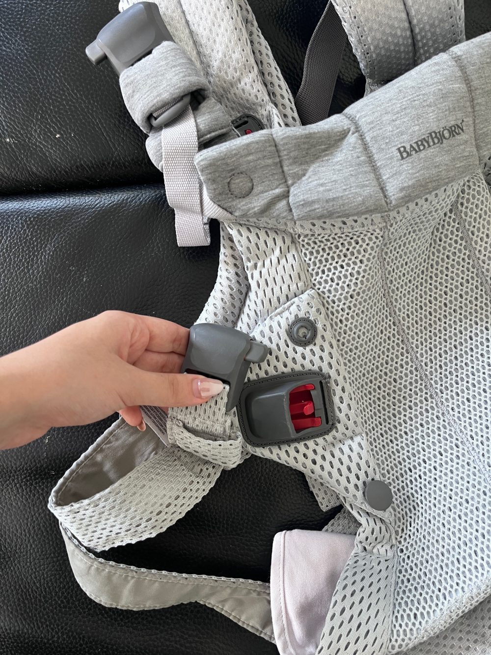 Địu Trẻ Em Baby Bjorn Harmony màu Sliver (0→3 tuổi, tối đa 15kg) còn box - Ảnh 17