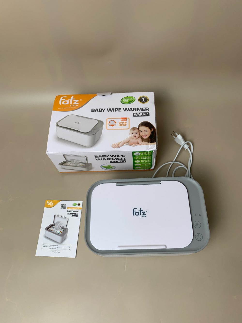 Máy làm ấm khăn ướt Fatzbaby warm 1 (full box) - Ảnh 2