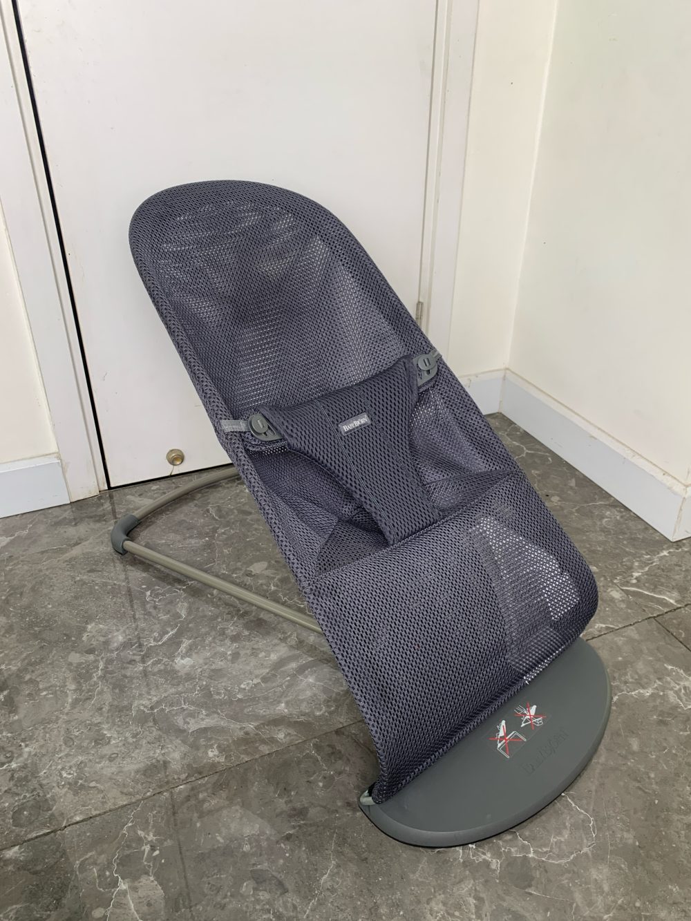 Ghế rung Baby Bjorn Bouncer Bliss màu dark grey frame anthracite mesh (new 100%) - Ảnh 4