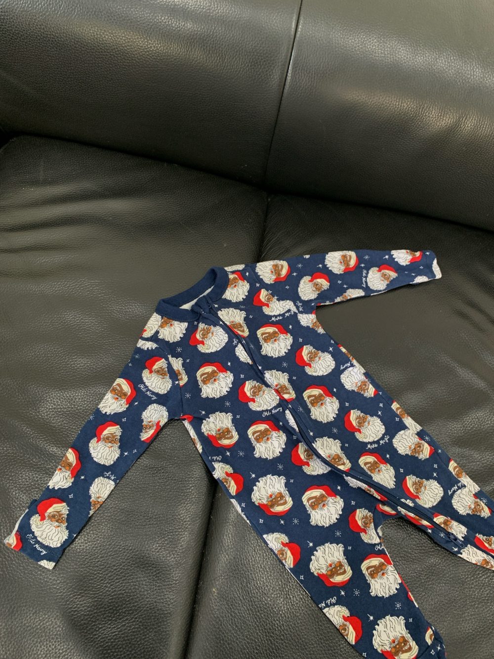 Set 2 bộ sleepsuit, bộ dài tay Old navy&Bu baby hoặc tiết ông già noel cho bé - Ảnh 3