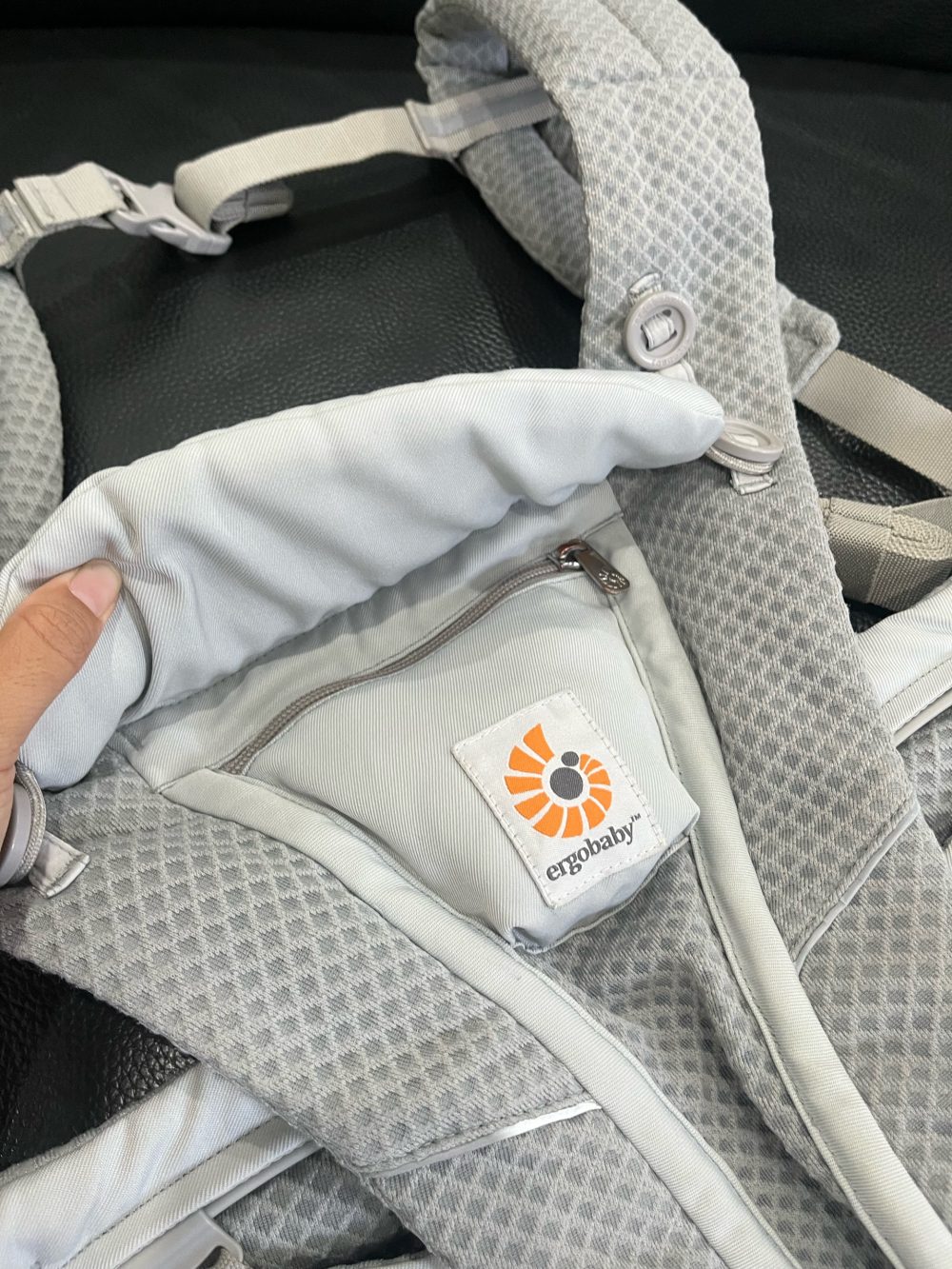 Địu Ergobaby Omni Breeze, Pearl Grey (size: Om ~3.2kg→20kg, no box) - Ảnh 3