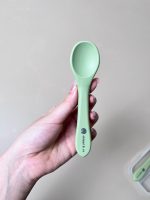 Set ăn dặm Silicone Chippiandco hoạ tiết mèo màu xanh - Ảnh 2