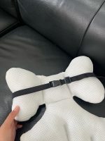 Đệm lót xe đẩy màu trắng hoạ tiết con sóc no brand - Ảnh 3