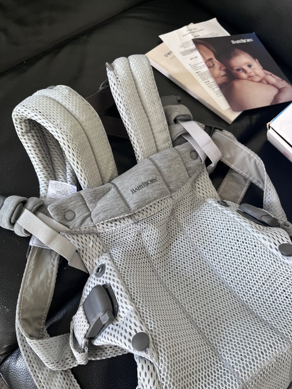 Địu Trẻ Em Baby Bjorn Harmony màu Sliver (0→3 tuổi, tối đa 15kg) còn box - Ảnh 4