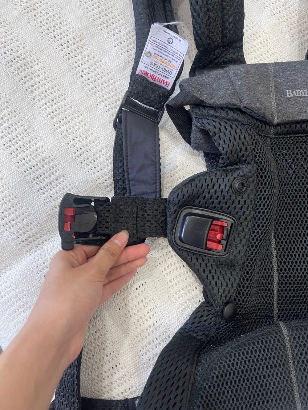 Địu Baby Bjorn Harmony màu đen (0->3y, tối đa 15kg) - Ảnh 11