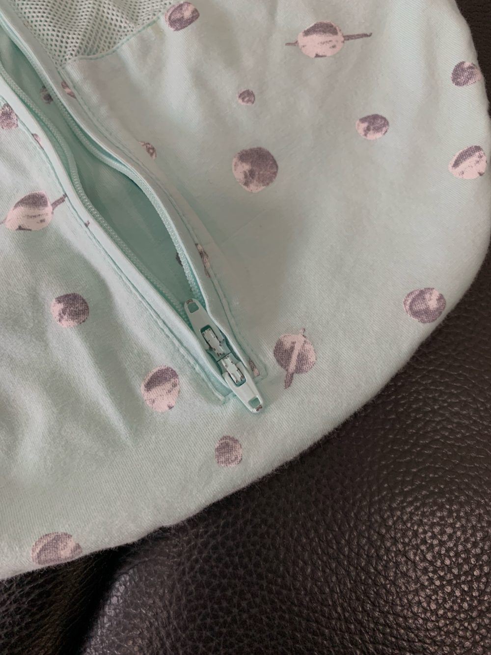 Túi ngủ Happiest baby Snoo 100% hữu cơ hoạ tiết hành tinh xanh ngọc (2-4m) - Ảnh 3