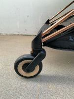 Xe đẩy gấp gọn Cybex Platinum Coya khung rosegold màu Sepia black kèm cup holder, áo mưa, túi vải đựng - Ảnh 18