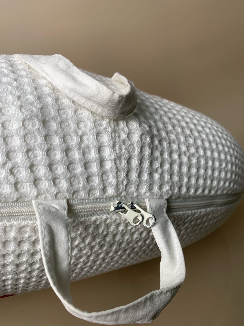 Gối chống trào ngược Rototo bebe vải Airmesh Waffle hoạ tiết trái tim - Ảnh 7