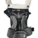 Địu Ergobaby Omni 360 Cool air mesh màu xám (0→4y, tối đa 20kg) tặng kèm yếm địu Mumuv