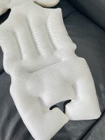 Đệm lót xe đẩy màu be hoa tiết gấu no brand - Ảnh 9