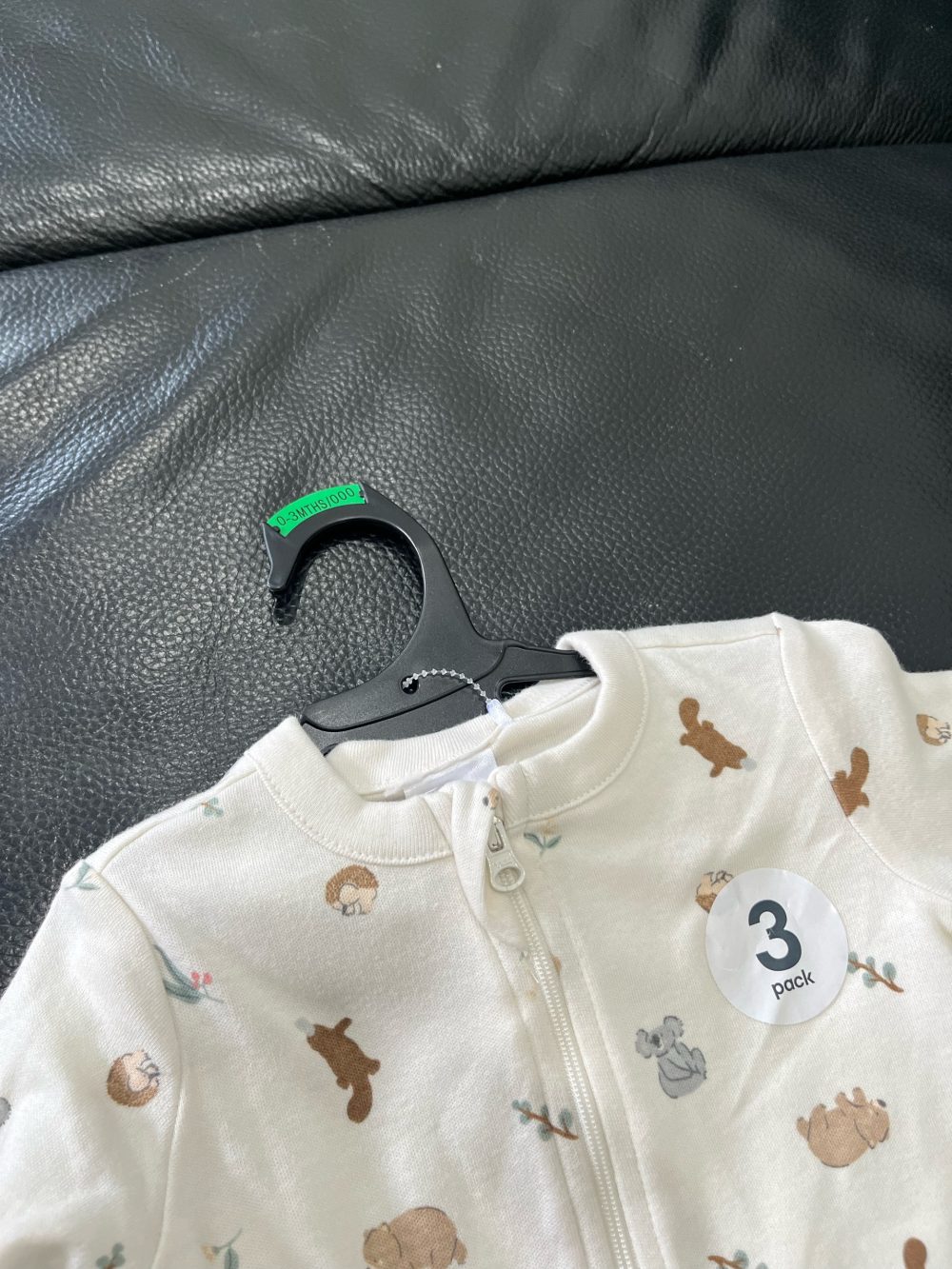 Set 3 bộ bodysuit hoạ tiết gấu, nhím Anko baby ( size:0->3m, new 100%) - Ảnh 14