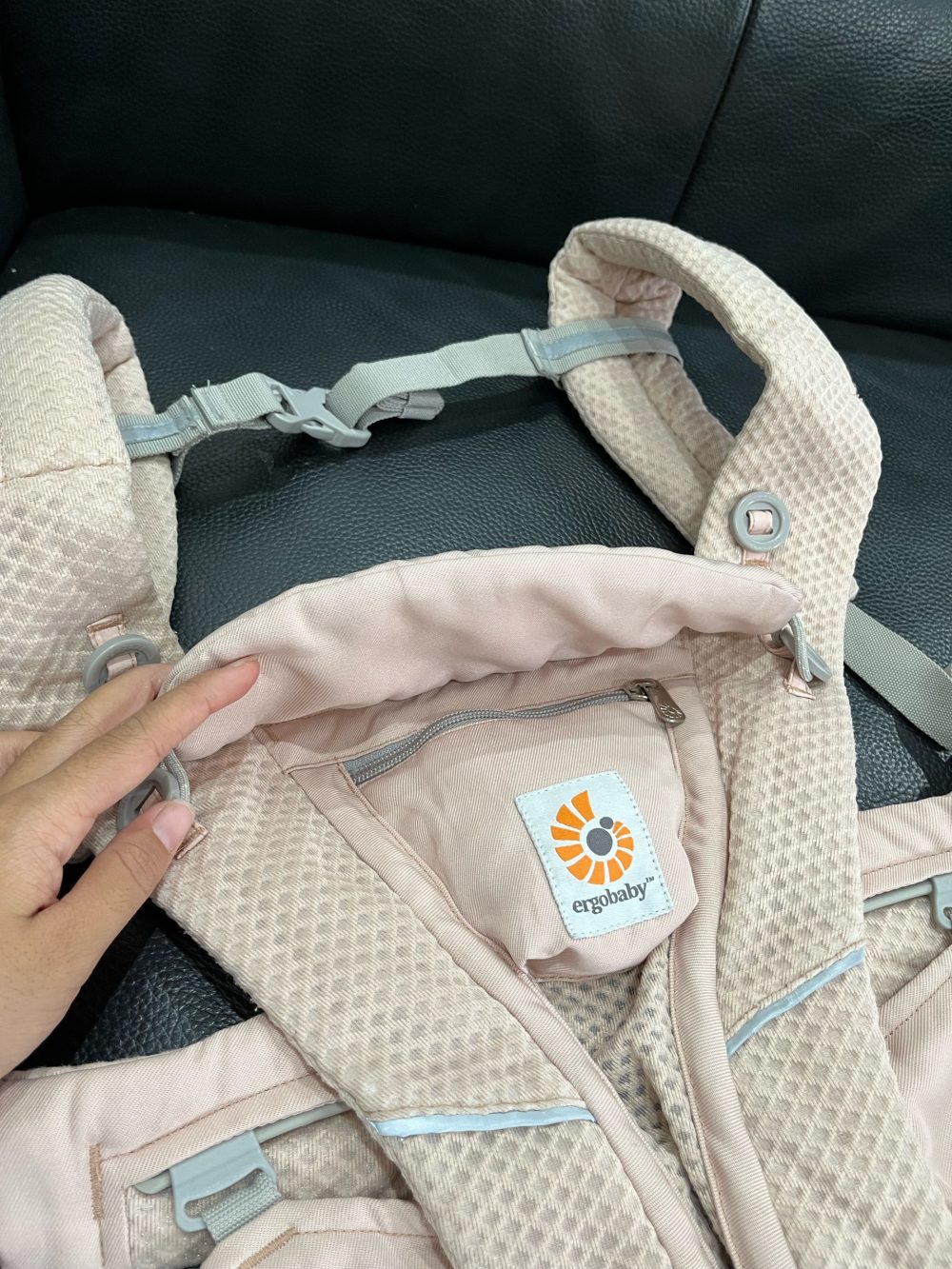 Địu Ergobaby Omni Breeze, Pink Quartz ( size: 0m~3.2kg→20kg, no box) - Ảnh 2