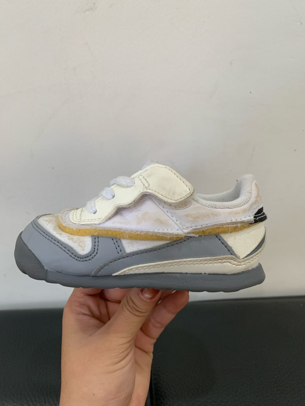 Giày Onitsuka Tiger kids màu trắng thạch cao (13.5cm) - Ảnh 9