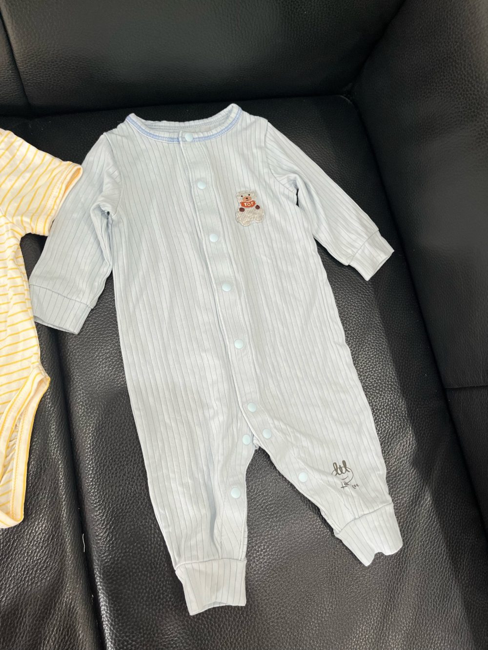 Set 2 bộ bodysuit mix brand nous, little love tặng kèm bodysuit màu xanh Changg - Ảnh 2