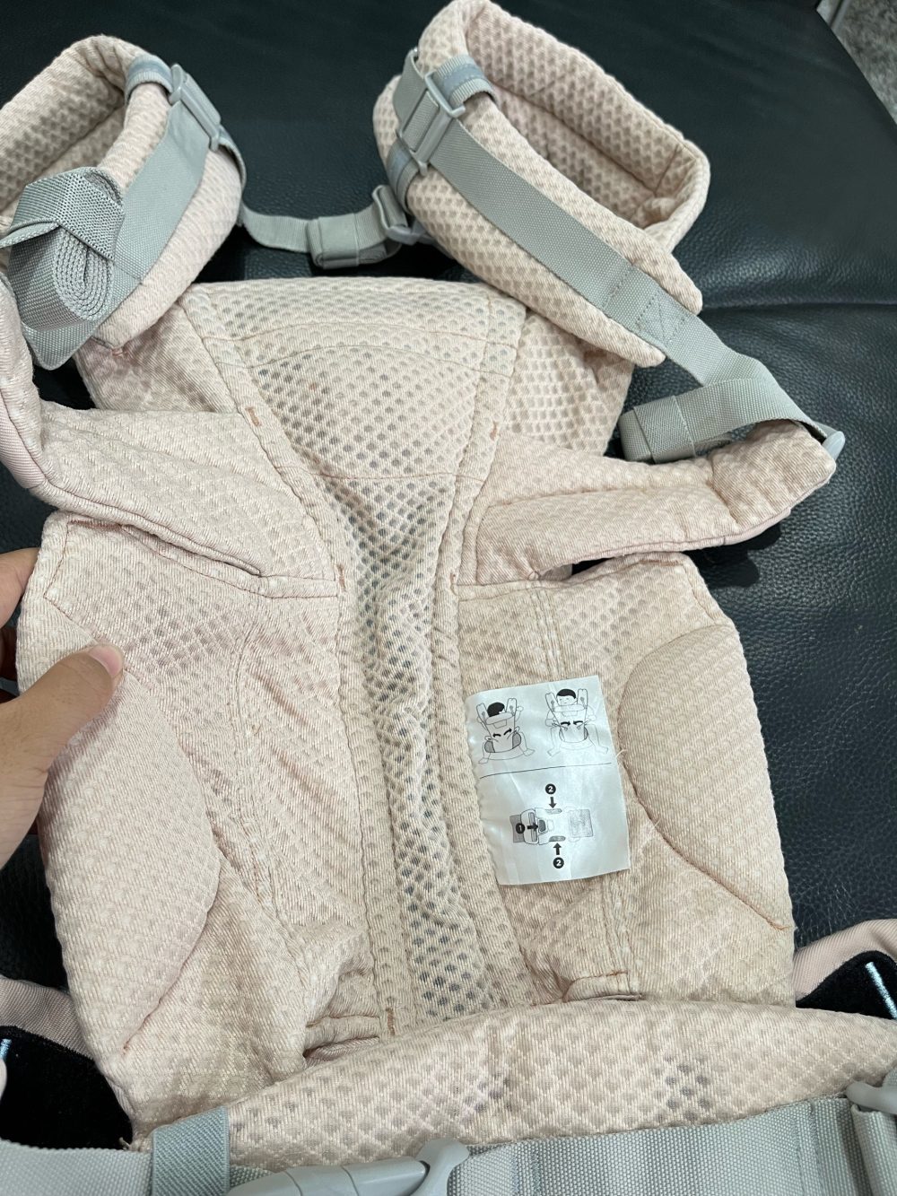 Địu Ergobaby Omni Breeze, Pink Quartz ( size: 0m~3.2kg→20kg, no box) - Ảnh 12