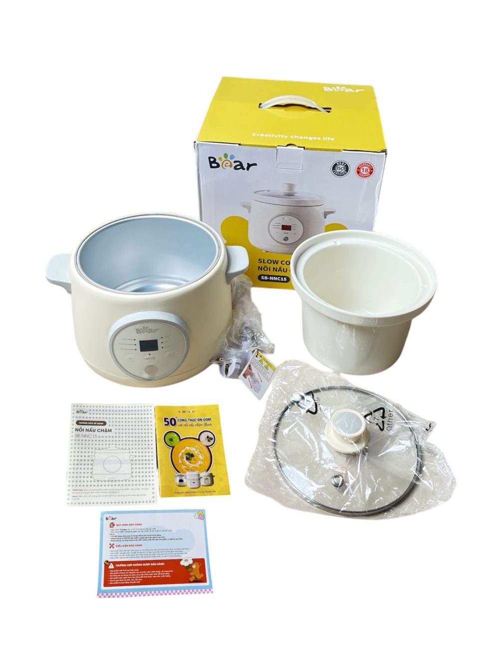 Nồi nấu chậm Bear đa năng 1,5L ( new 100%) - Ảnh 2