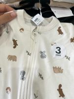 Set 3 bộ bodysuit hoạ tiết gấu, nhím Anko baby ( size:0->3m, new 100%) - Ảnh 7
