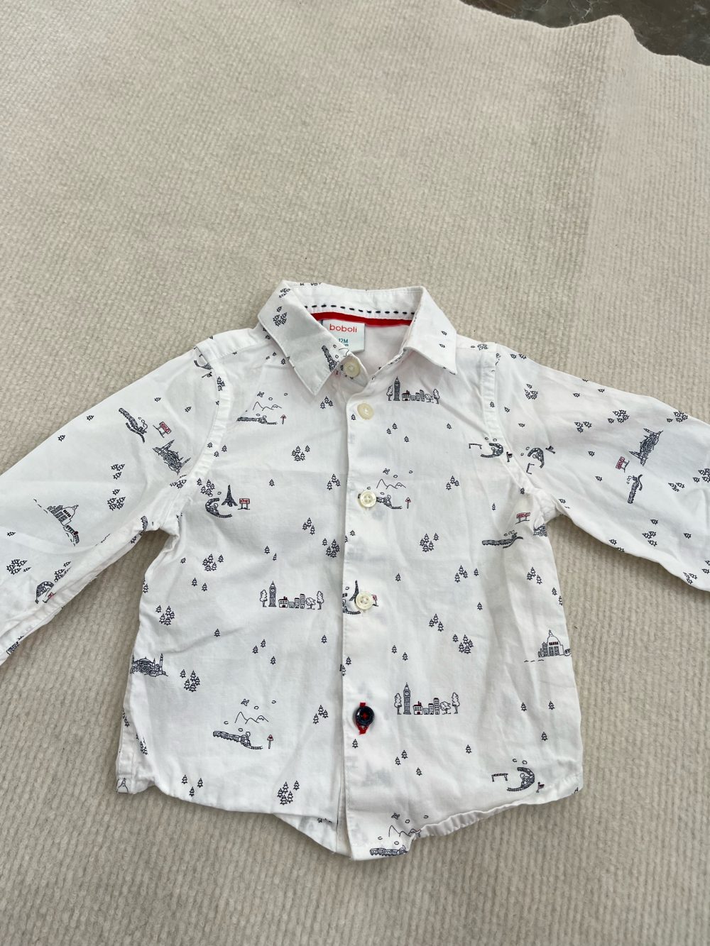 Set áo sơ mi và quần mix brand Boboli, Obaibi, Influx ( size: 9/12m) - Ảnh 8