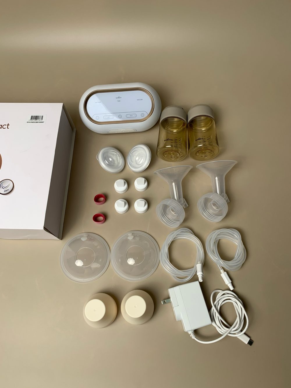 Máy hút sữa Spectra Dual Compact tặng cốc hút sữa + miếng thấm sữa (full box) còn BH 24/3/2027 - Ảnh 6