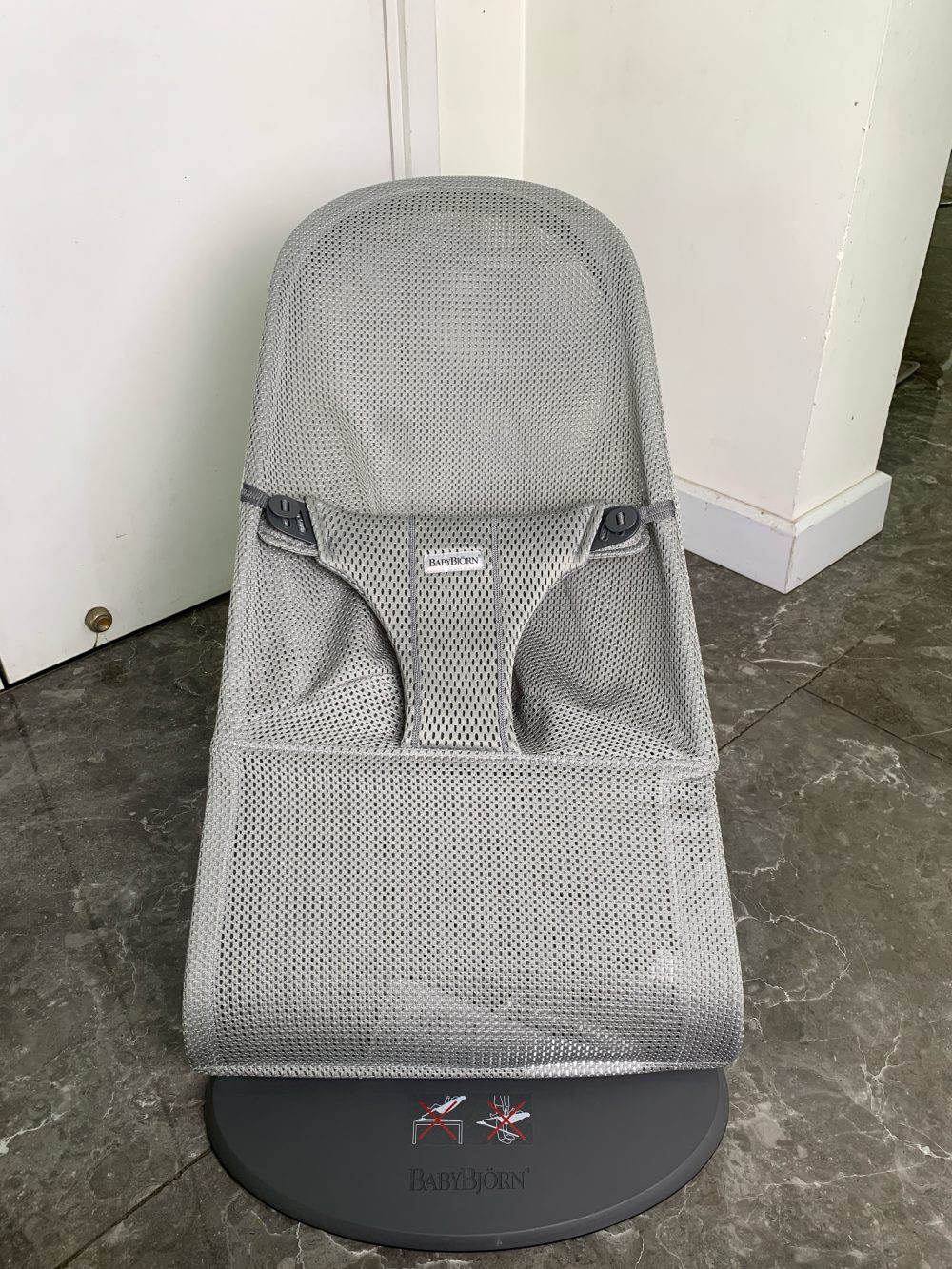 Ghế rung Baby Bjorn Bouncer Bliss màu grey vải mesh lưới ( 3,5-13kg/0-2y) - Ảnh 9