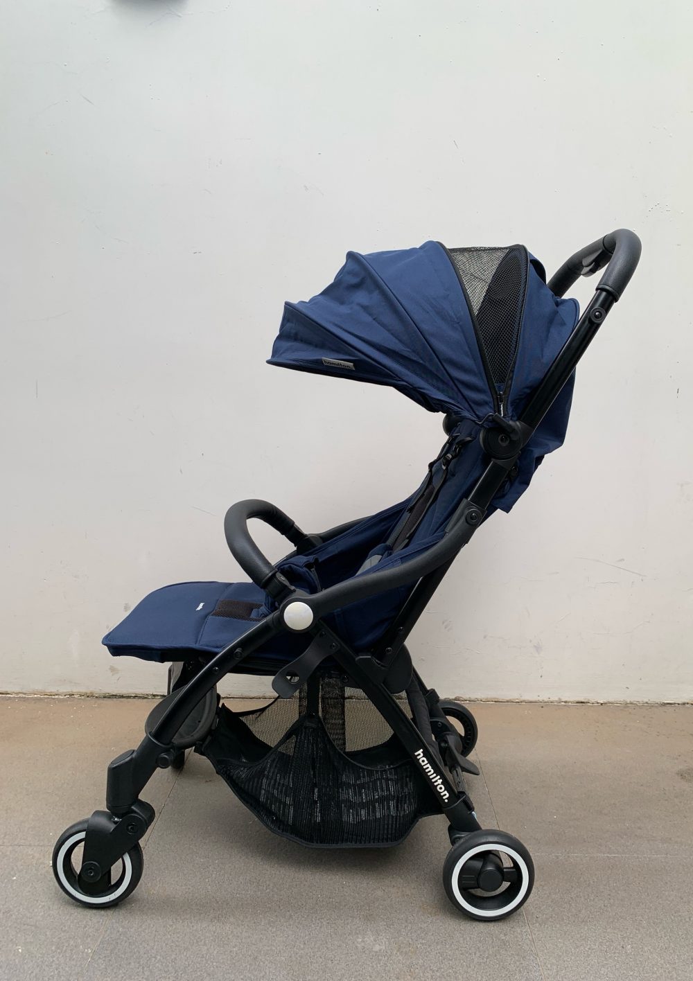 Xe đẩy Hamilton X1 plus màu xanh navy (kèm túi đựng hãng & cup holder) - Ảnh 13
