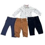 Set áo sơ mi và quần mix brand Boboli, Obaibi, Influx ( size: 9/12m)