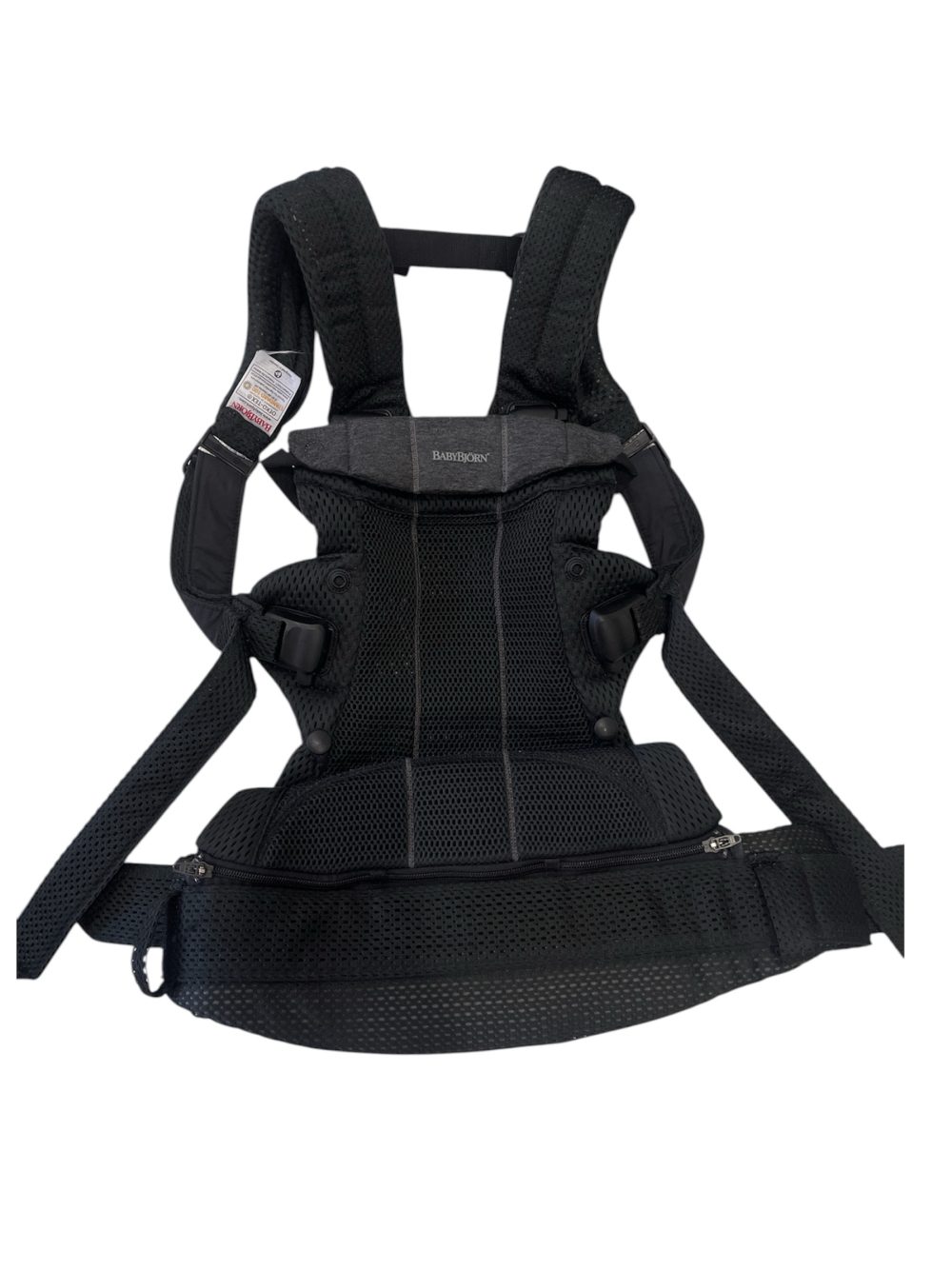 Địu Baby Bjorn Harmony màu đen (0->3y, tối đa 15kg) - Ảnh 1
