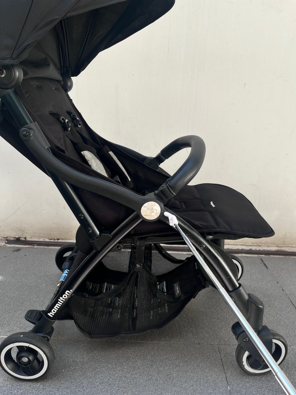 Xe đẩy Hamilton X1 plus màu đen (size: 0m->4y, tối đa 20kg) kèm áo mưa - Ảnh 7
