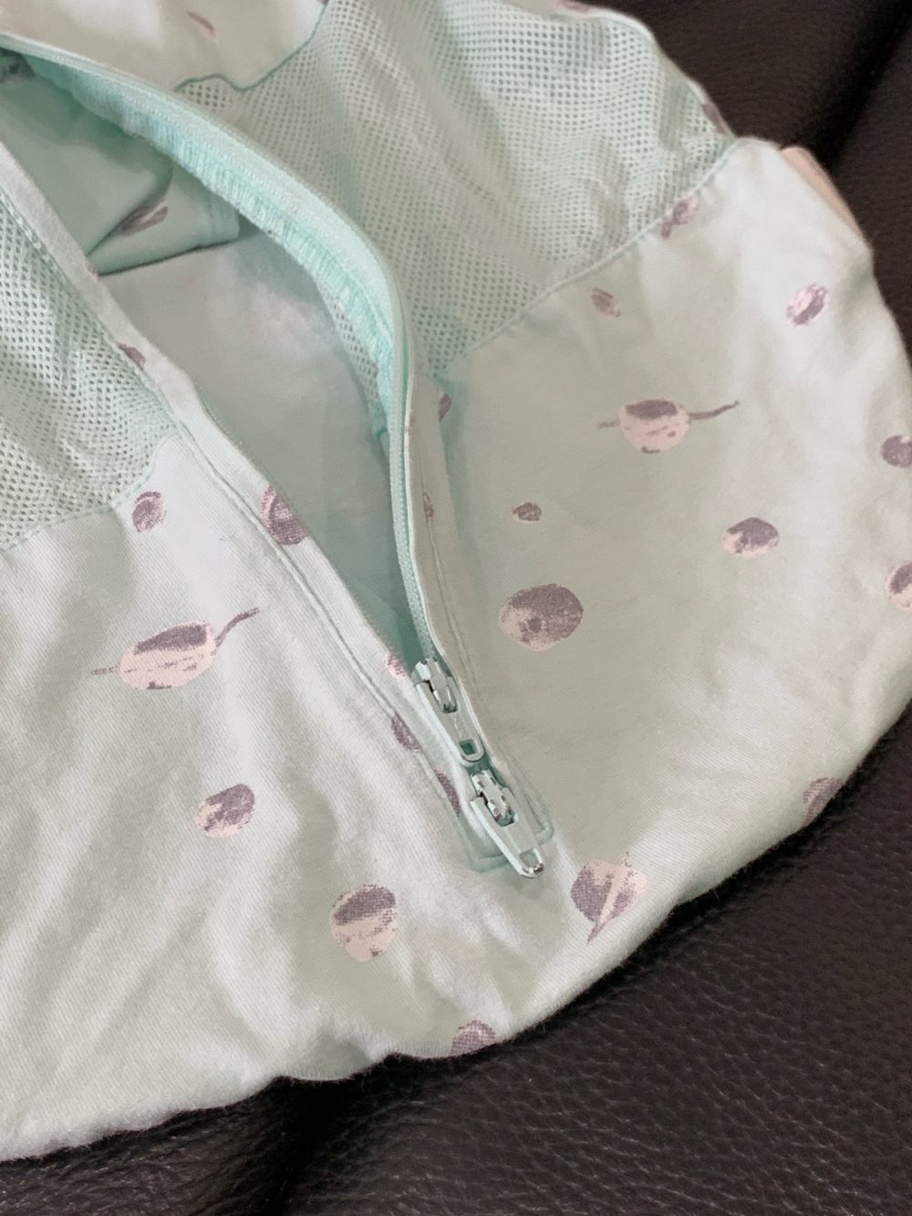 Túi ngủ Happiest baby Snoo 100% hữu cơ hoạ tiết hành tinh màu xanh ngọc (0-2m) - Ảnh 4