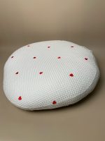 Gối chống trào ngược Rototo bebe vải Airmesh Waffle hoạ tiết trái tim - Ảnh 8