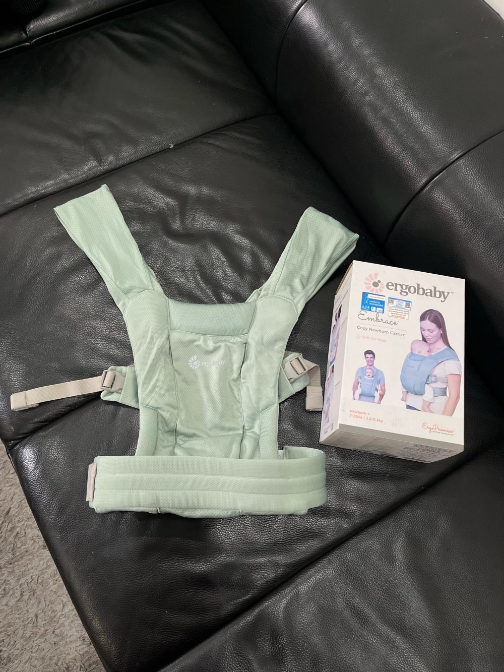 Địu Ergobaby Embrace Soft Air Mesh, Sage (0m->11kg3, full box) - Ảnh 12