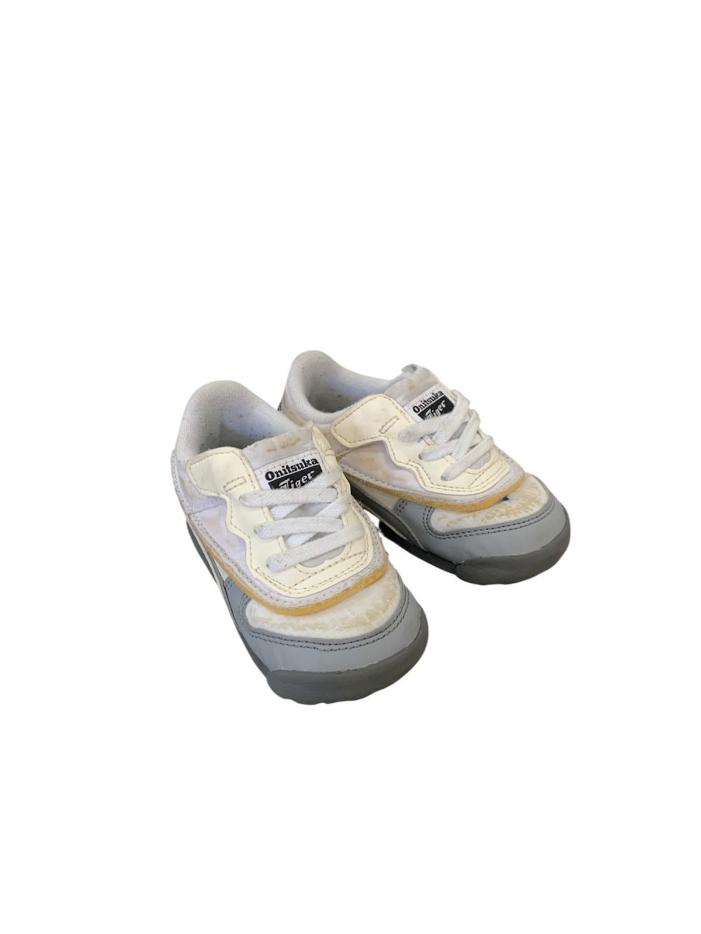 Giày Onitsuka Tiger kids màu trắng thạch cao (13.5cm) - Ảnh 1