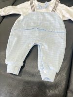 Set 2 bộ bodysuit màu xanh kẻ sọc trắng KidsPlaza ( size: 0->3m, 3->6m) - Ảnh 4