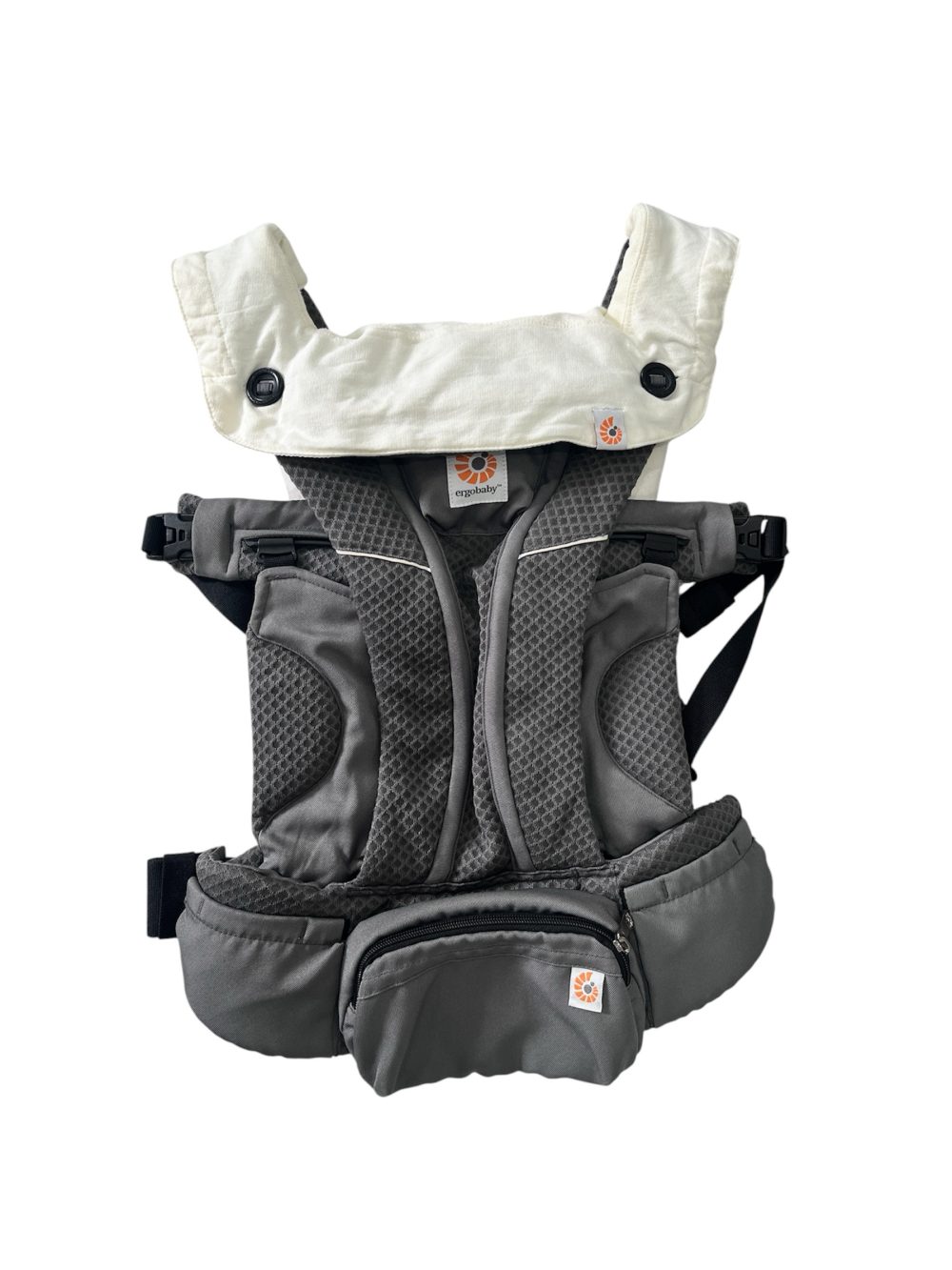 Địu Ergobaby Omni Breeze màu xám (0→4y, tối đa 20kg) tặng kèm yếm địu Ergobaby - Ảnh 1