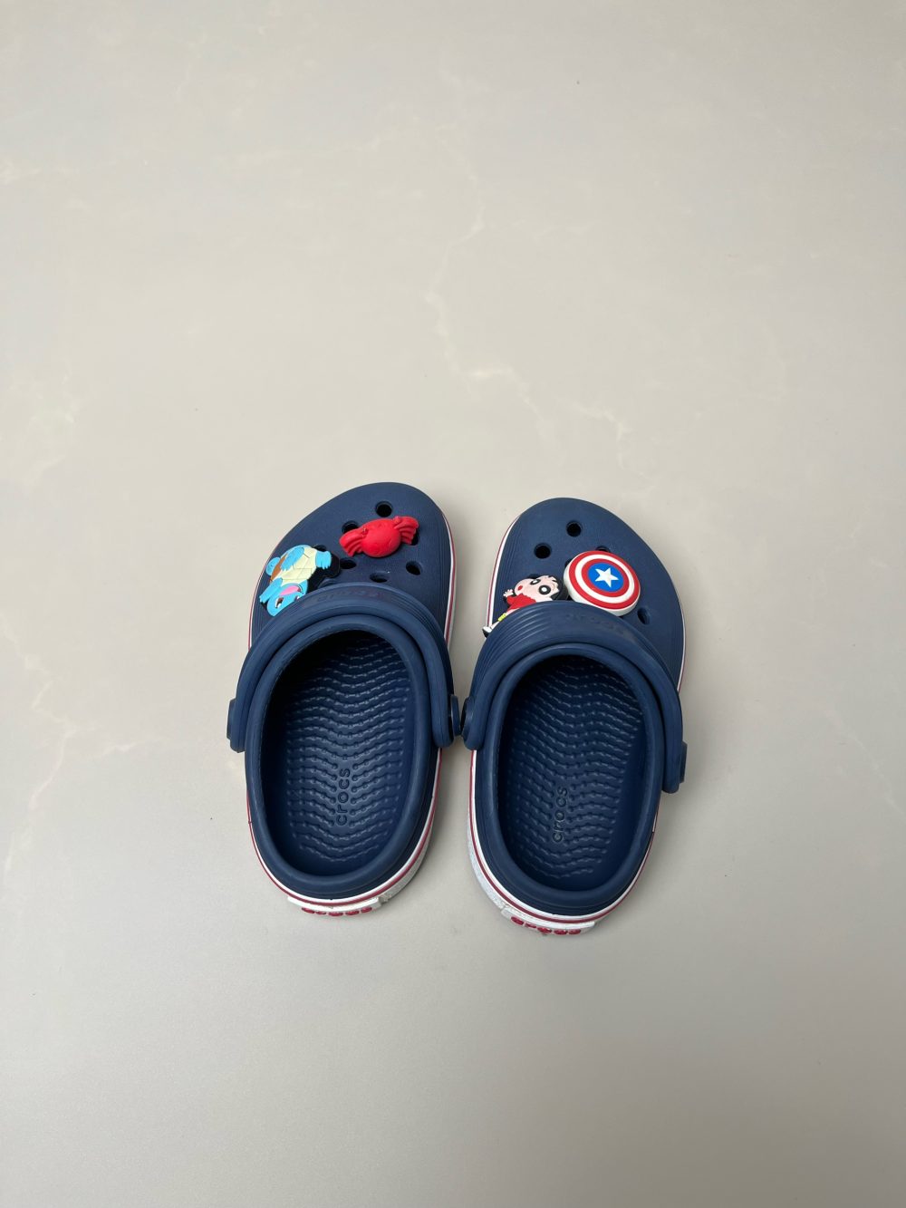 Giày Clog trẻ em crocs màu Navy (size: C6, tặng kèm sticker) - Ảnh 4