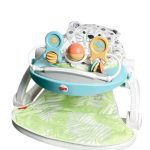 Ghế tập ngồi & ăn dặm Fisher Price 3in1 Hoạ tiết báo trắng ( tối đa 11kg3)