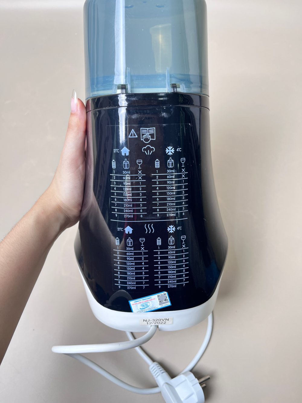 Máy hâm sữa Baby Brezza màu đen (ko bluetooth) – fullbox - Ảnh 6