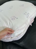 Gối chống trào ngược cho bé Dono & Dono hoạ tiết thỏ hồng 80x65cm ( size:0m+) - Ảnh 5