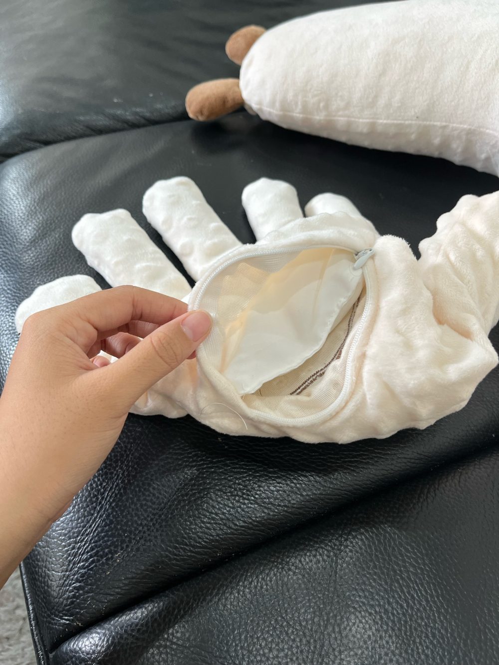 Gối ôm bé ngủ Veeou màu be ( size: 0m+) - Ảnh 6